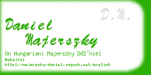 daniel majerszky business card